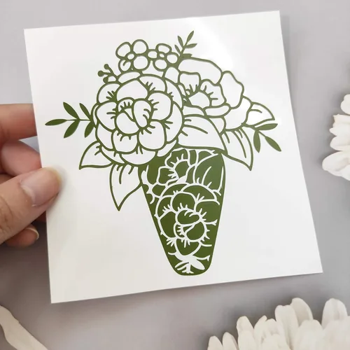 Miniatura 3 de Gatichetta Rollo de vinilo verde militar autoadhesivo para manualidades, rollo de vinilo permanente de 12 pulgadas x 10 pies para bricolaje