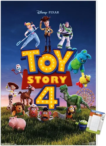 Miniatura 12 de Trends International Disney Pixar Toy Story 4 - Póster de pared de una hoja, 14.725 x 22.375 pulgadas, versión enmarcada plateada Versión con marco