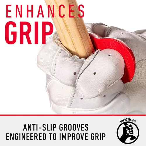 Miniatura 2 de Franklin Sports Entrenador de swing de bate de béisbol - Entrenador de agarre Gator Grip Rojo