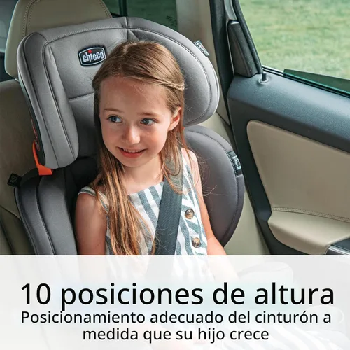 Miniatura 2 de Chicco KidFit ClearTex Plus 2 en 1 Asiento Elevador de Coche con Posicionamiento de Cinturón, asiento elevador sin respaldo y respaldo alto