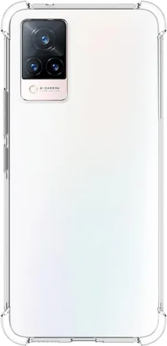 Miniatura 6 de USTIYA Funda para Vivo V21 5G Clear TPU Cuatro Esquinas Cubierta Protectora Transparente Suave Funda