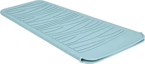 Miniatura 18 de Alfombrilla de viaje de silicona resistente al calor para plancha de pelo (1 paquete, rosa malva, 11 x 5.3 pulgadas)