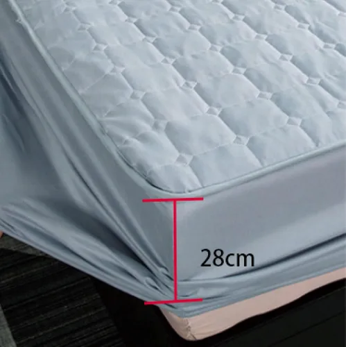 Miniatura 3 de Sábanas bajeras de cama tamaño Queen, acolchado, transpirable, impermeable, a prueba de orina, protector de colchón grueso antideslizante, color Gris
