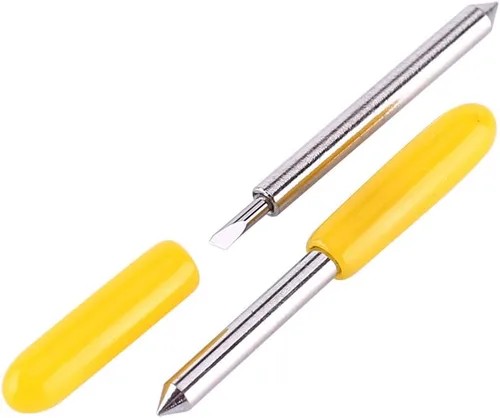Miniatura 5 de Pixmax - Cuchillas de corte de vinilo Summa, cuchillas de trazador de vinilo, cuchillas de corte Summa, 15 piezas de acero de tungsteno, herramienta