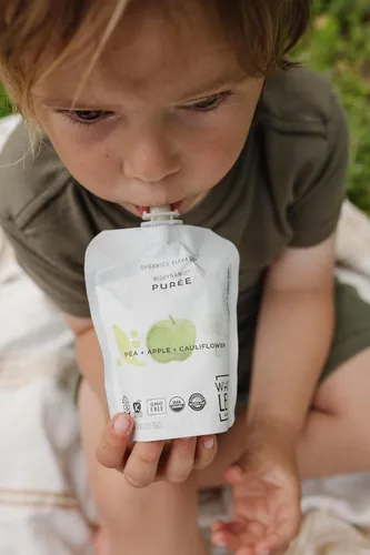 Miniatura 4 de White Leaf Provisions Purés Orgánicos / Bolsas de Comida para Bebés - Frutas, Verduras y Cereales, Snack para Niños, Cultivado de Manera