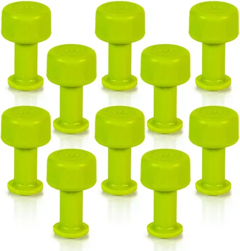 Tabweld Black Plague Gang Green - Pestañas redondas de granizo de 0.315 pulgadas, paquete de 10 pestañas de abolladuras sin pintura