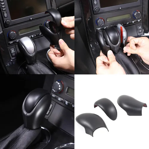 Miniatura 7 de PIUGILH Cubierta de Cabeza de Perilla de Palanca de Cambios Trim Compatible con Corvette C6 2005-2013 Accesorios Interiores, Cubierta de Cabeza