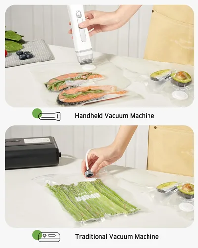 Miniatura 7 de Syntus Bolsas selladoras al vacío para alimentos, 10 unidades de tamaño mediano de 10 x 13.8 pulgadas, bolsas de almacenamiento de alimentos