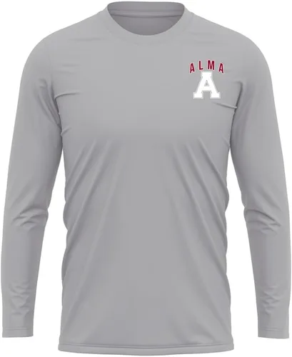 Miniatura 375 de Camisa deportiva de manga larga oficial de la NCAA Collegiate para hombre, con logotipo en el pecho izquierdo, colección Athletic Heather