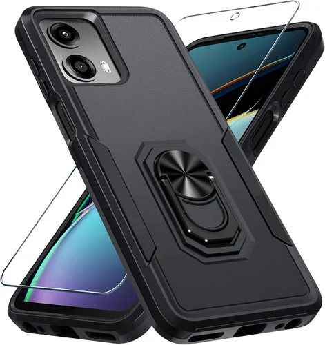 Miniatura 11 de Janmitta - Funda compatible con Moto G 5G 2023 con protector de pantalla, cubierta protectora de cuerpo completo resistente a prueba de golpes