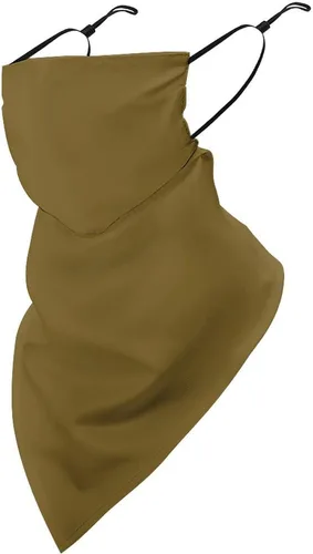 Miniatura 37 de Bufanda de protección solar UV, bufanda triangular reutilizable con lazo para las orejas