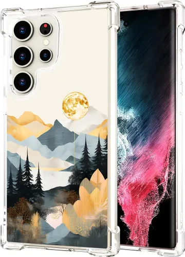 Miniatura 122 de Hungo Funda compatible con Samsung Galaxy S23 con diseño floral y bonito diseño transparente, femenino para mujeres y niñas, con hermoso clavel