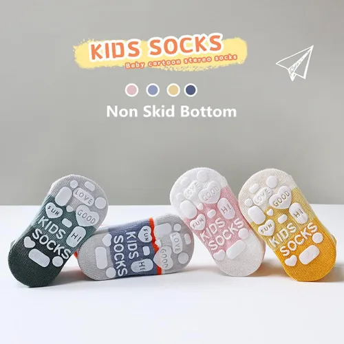 Miniatura 6 de Calcetines de agarre para bebé, antideslizantes, con agarres, unisex, para niña, niño, calcetines de tobillo para caminar