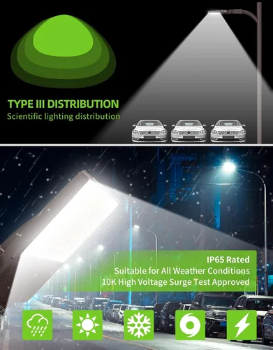 Miniatura 4 de Luz LED para estacionamiento con certificación UL, 150 W, 120 W, 90 W, ajustable, con fotocélula de 22500 lm, caja de zapatos, luces de inundación
