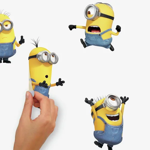 Miniatura 4 de RoomMates Minions: The Rise of Gru - Adhesivos para pared, vinilo, 30 calcomanías