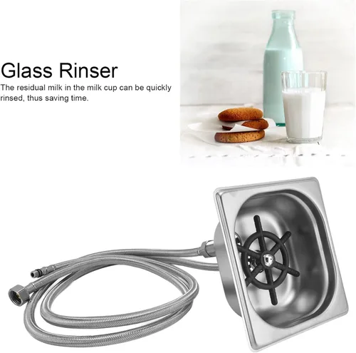 Miniatura 3 de Enjuagadora de vasos, accesorio para fregadero, enjuague de vidrio de acero inoxidable para fregadero de cocina, taza automática para bar, pub