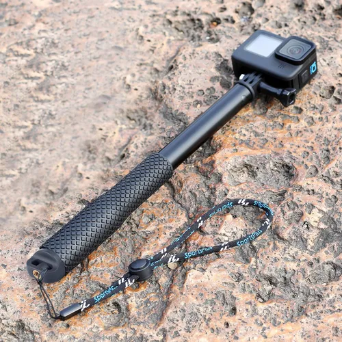 Miniatura 7 de GEPULY - Palo selfie impermeable para cámaras de acción GoPro/DJI/Insta360/AKASO 11''-46''Anti-Rust Aluminum Alloy,1/4
