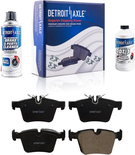 Miniatura 103 de Detroit Axle - Pastillas de Freno Delantero Izquierdo Reemplazo de Pinza de Disco para Dodge Ram 1500 Dakota Mitsubishi Raider - Juego de 3 piezas