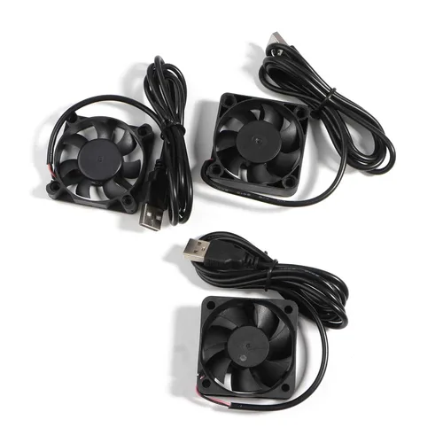 Miniatura 9 de Conector USB de 5 V, 4500-5500 rpm, ventilador de PC, disipador de calor, ventilador de refrigeración de CPU, 1.969 x 1.969 in, 5 V, USB, ventilador