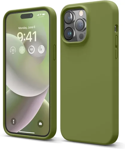 Miniatura 19 de elago Funda compatible con iPhone 14 Pro Max, de silicona líquida, funda protectora de cuerpo completo, a prueba de golpes, funda delgada