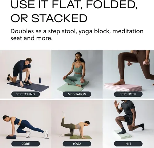 Miniatura 5 de Stakt La esterilla plegable original de yoga, tapete premium de fitness y multiusos con superficie antideslizante, portátil y ligera