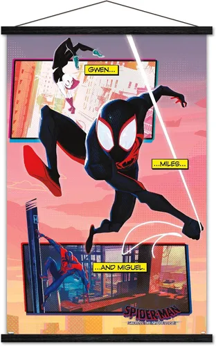 Miniatura 7 de Trends International Marvel Spider-Man: Across The Spider-Verse - Póster de pared de trío, 22.375 x 34 pulgadas, paquete de impresión premium