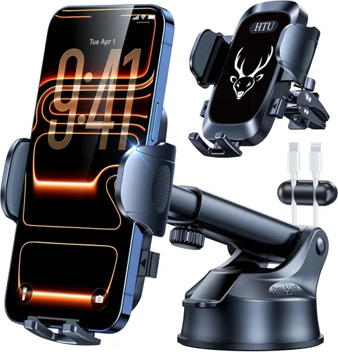 Miniatura 13 de HTU 【98 + libras de succión más fuerte y grado militar】 Soporte de teléfono para automóvil 【Patente y certezas de seguridad】 Soporte para teléfono