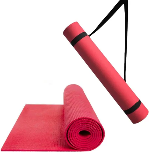 Miniatura 6 de Tapete de yoga grueso para ejercicio y pilates, tapete de yoga antideslizante con correa, tapete de gimnasio extra ancho para el hogar, tapete