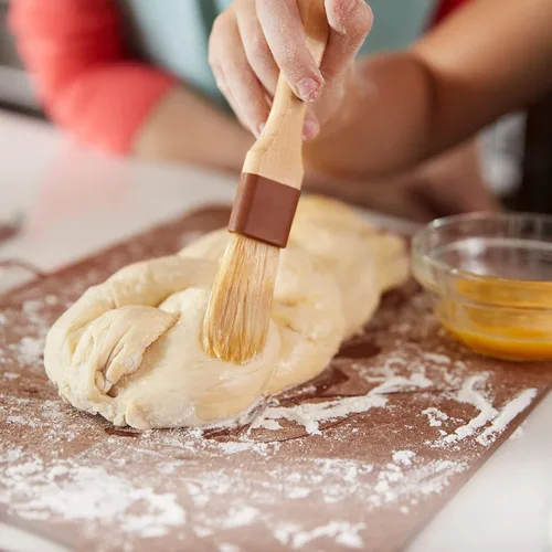 Miniatura 5 de Boao 4 cepillos de pastelería, cepillo de cerdas naturales para cocinar y hornear, cepillos de barbacoa para mantequilla, tostador, aceite, huevo