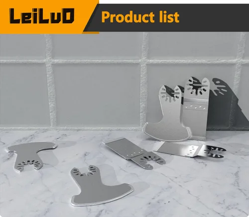 Miniatura 7 de LEILUO - Juego de 3 cuchillas de carburo de 80MM para multiherramienta, universal, para quitar lechada, accesorios para herramienta oscilante