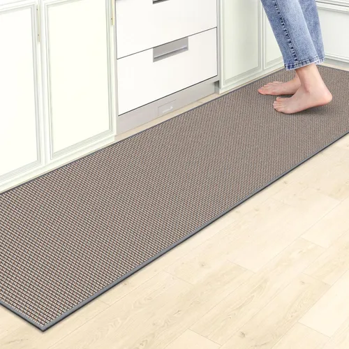 Miniatura 9 de Tapetes de cocina para piso, alfombras de cocina, antideslizantes, lavables, absorbentes, alfombra de camino de cocina para delante del fregadero