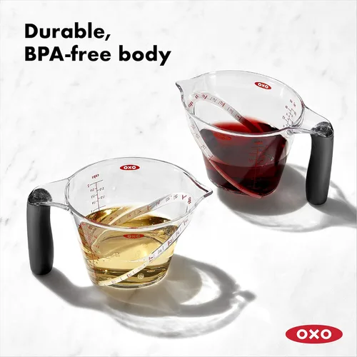 Miniatura 7 de OXO Good Grips - Picador de verduras + juego de tazas medidoras en ángulo de 3 piezas