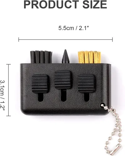 Miniatura 3 de 3 unids Golf Club Brush Pocket Golf Club Groove Cleaner 3 en 1 Sacapuntas de Golf retráctil Herramienta Limpiador Club Herramienta Portátil Pequeños