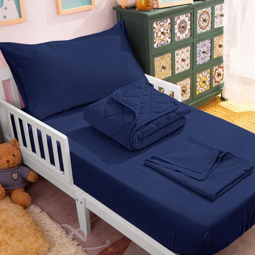 Miniatura 12 de NTBAY Juego de edredón Twin con sábanas, juego de ropa de cama Twin suave y transpirable de 5 piezas, cama Twin en una bolsa, juego de edredón Gris
