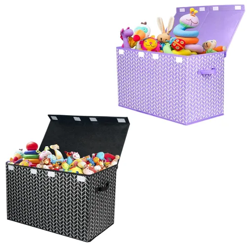 Mayniu Organizador de almacenamiento de juguetes, caja de juguetes extra grande, cajas de almacenamiento de contenedores