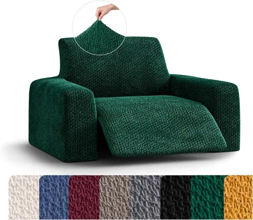 Miniatura 12 de PAULATO BY GA.I.CO. Funda reclinable – Funda de ajuste suave – Protector elástico de muebles reclinables de 1 pieza – Tela de terciopelo lavable a