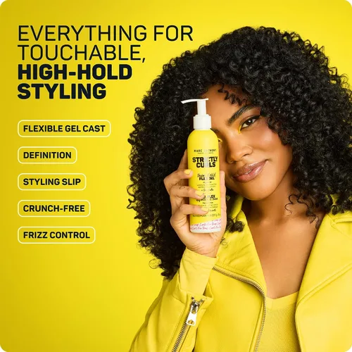 Miniatura 2 de Marc Anthony Gel de peinado para cabello rizado, estrictamente rizos, gel para el cabello definidor de rizos de fijación fuerte de larga duración