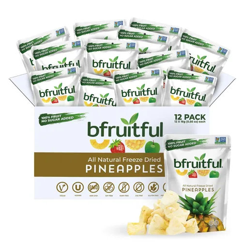 Miniatura 14 de bfruitful Manzana liofilizada + canela, sin azúcar añadido, paquete de bocadillos de frutas liofilizadas o para niños y adultos, bocadillos