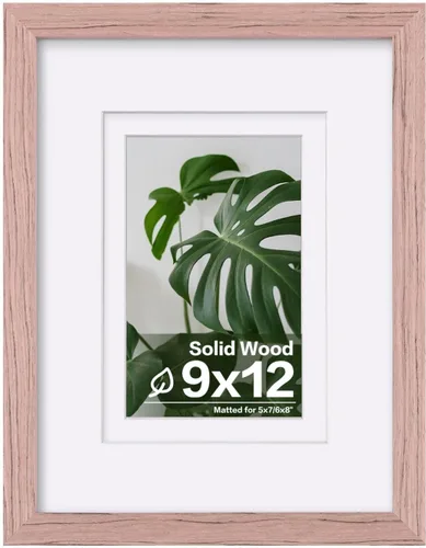 Miniatura 190 de Egofine - Portarretratos de 4 x 6 pulgadas, de madera maciza con plexiglás, para fotos de 3.5 x 5 con paspartú o de 4 x 6 sin paspartú, para colocar
