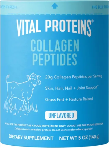 Vital Proteins Suplemento en polvo de péptidos de colágeno para piel, cabello, uñas, salud o apoyo articular – colágeno hidrolizado – sin sabor, 7