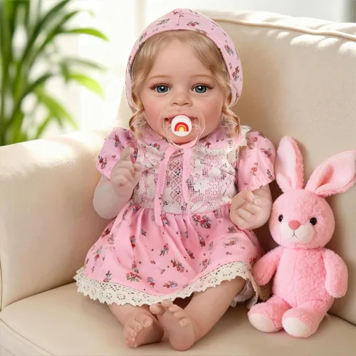 Miniatura 7 de CHAREX Muñeca realista Reborn Baby Girl – Muñeca realista hecha a mano de la vida real de 20 pulgadas, cuerpo con peso recién nacido, sensación