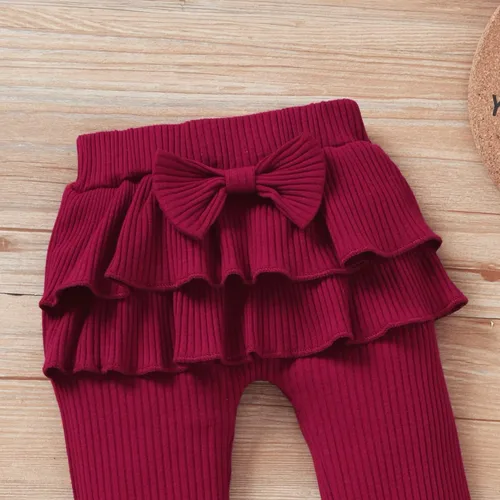 Miniatura 6 de Aalizzwell Conjunto de mameluco acanalado para bebés y niñas prematuros, para otoño e invierno