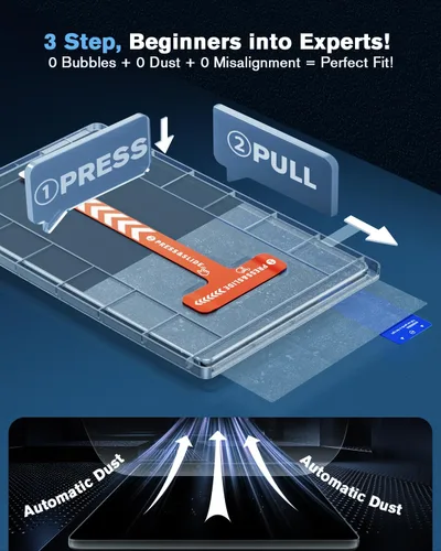 Miniatura 5 de Protector de pantalla brillante para Tesla Model Y 2026 Juniper Premium/Performance (más claro y suave), protector de pantalla de vidrio templado