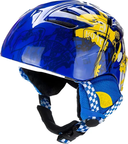 Miniatura 8 de Casco de esquí para niños pequeños y niños, casco de snowboard con gafas para actividades de nieve, ultraligero, comodidad y calidez