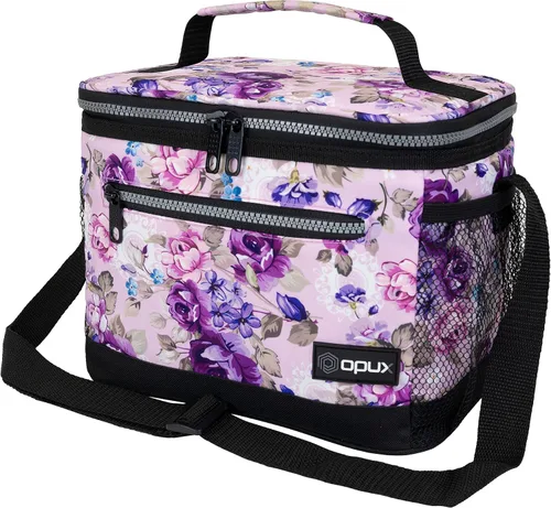Miniatura 14 de OPUX - Fiambrera de alta calidad, aislada para hombres y mujeres adultas, resistente al almuerzo escolar para niños, niñas, niños Bolsa de Azul