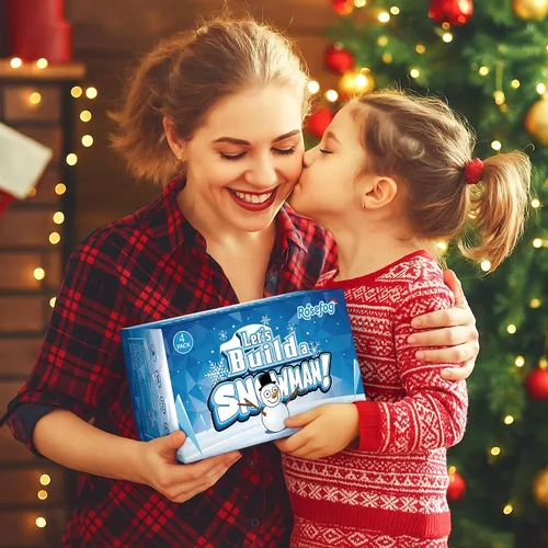 Miniatura 8 de 4 Pack de Manualidades Navideñas, Manualidad de Muñeco de Nieve de Arcilla de Secado al Aire, ¿Quieres Construir un Muñeco de Nieve? Rellenos