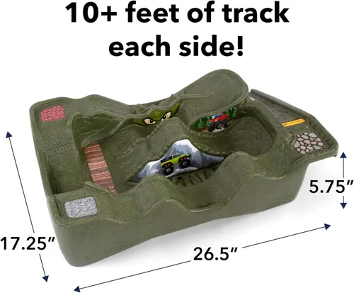 Miniatura 5 de Título: Mesa de Pista de Carreras de Coches Simplay3 Monster City Extreme Wheels - Mesa de Juego Portátil de 2 Lados para Niños con 2 Camiones