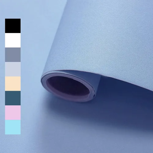 Miniatura 14 de WADILE Papel tapiz autoadhesivo para despegar y pegar, 15.9 x 78.7 pulgadas, papel adhesivo de color sólido, impermeable, papel de pared