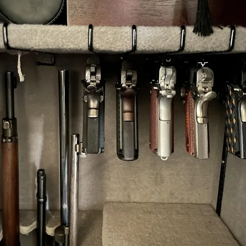 Miniatura 6 de Estante de pistola para caja fuerte para armas, estante para pistolas, organizador seguro para pistolas, estantes interiores para pistolas, soporte