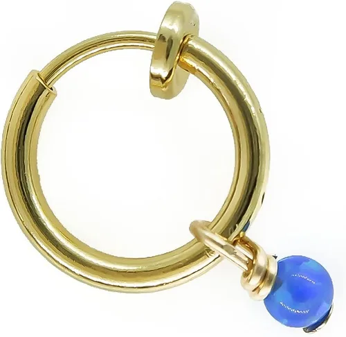 Miniatura 3 de Fake Belly Piercing Clip On Navel Ring Opal - No Piercing Belly Ring hoop